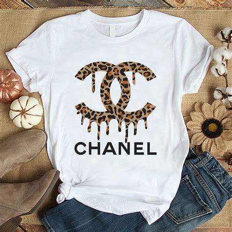 chanel logo tee shirt|chanel t shirt etsy.